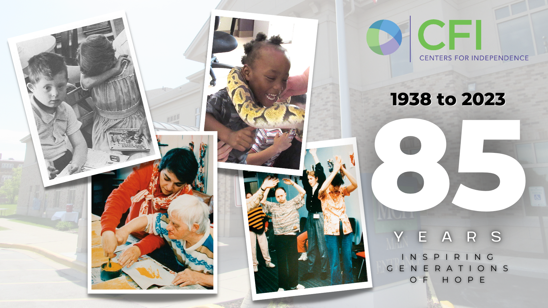 CFI 85th anniversary photo collage