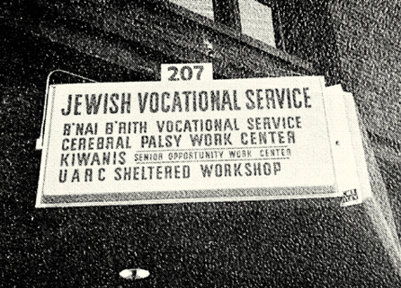 Jewish Vocational Service outdoor sign