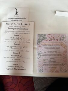 Braise menu
