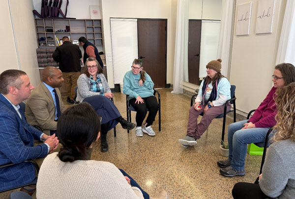 LIFE Services Clients Share Advocacy and Art with Mayor Johnson